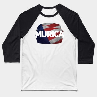 Murica Burger Baseball T-Shirt
